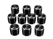 SuperiPB 10Pcs Volume Control Rotary Knobs Black For 6mm Dia. Knurled Shaft Potentiometer