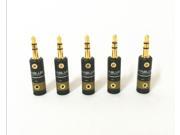 3.5mm VIABLUE Male Repair headphone Jack Plug Gold 3 Pole Metal Audio Soldering