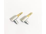 1pcs Gold plated 3.5mm Stereo 3 Pole Male Plug 90 degree Audio Connector solder