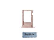 SuperiParts Original Micro SIM Card Tray Holder Slot Replacement Repair Spare Part for Apple iPhone 6splus 6s plus SuperiParts Cloth rose gold