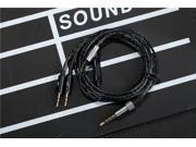 DIY replacement cable cord with remote and mic for Sol Republic Master Tracks HD V8 V10 V12 X3 series headphones Black