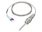RTD PT100 Temperature Sensors 1 2 Inch NPT Threads With Detachable Connector