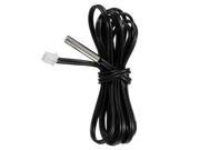 0.5Meter Waterproof Two Pin Plug Metal Temperature Temp Sensor Probe Thermometer Cable