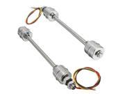 200mm Liquid Float Switch Water Level Sensor Stainless Steel DoubleBall Float Body Length 200mm