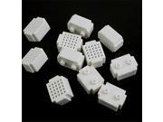 10pcs Mini 25 Points Breadboard Solderless Prototype Tie point white For Arduino