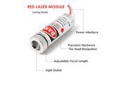 1pcs 650nm 5mW Red Laser Diodes Line Module Board Focus Adjustable Laser Head Unit 5V Lasermodul Industrial Grade