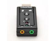 External USB AUDIO SOUND CARD ADAPTER VIRTUAL 7.1 ch USB 2.0 Mic Speaker Audio Headset Microphone 3.5mm Jack Converter