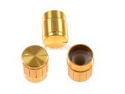 SuperiParts 3pcs Power amplifier board front board tone board case shell matching potentiometer knob gold plum blossom handle 6mm