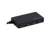 SuperiParts 4 Port USB 3.0 Hub 5Gbps Portable Compact for PC Mac Laptop Notebook Desktop