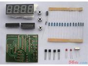 SuperiParts DIY suite DC 3 6V Four digital electronic clock Electronic production suite bulk AT89C2051 Four digital clock kit