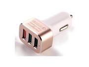 SuperiParts Quick Charge 3.0 42W 3 Port USB Car Charger Smart Car Charger for iPhone Samsung HTC LG Sony Smartphone ED