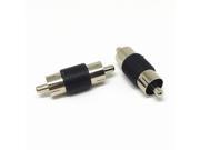 12Pcs RCA Inline Coupler Male Plug A V Adapter M M Connector RCA Male to Male Joiner for CCTV Camera