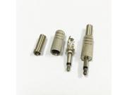 20Pcs Mono Metal 1 8 3.5mm Male Plug Soldering with Spring Audio Headphones Headset Speaker