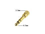 SuperiParts 5PCS 6.5mm 1 4 Male to 3.5mm 1 8 Female Gold plated Headphone Stereo Audio Jack Adapter Earphone Plug