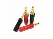 100Pcs High Quality Gold Free Welding 4mm Banana Plug Audio Lanterns Plug Acoustics wire Connectors