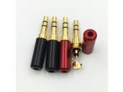 10Pcs Mini 3.5 mm 3Pole Male with Clip Stereo Audio Jack Adapter Earphone Repair Plug For DIY Headphone New Type 2.8MM Hole