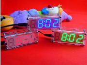 SuperiParts DC 5V DIY Electronic clock production suite LED Electronic clock suite singlechip LED Digital clock bulk with shell
