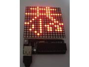 SuperiParts 16*16 dot matrix screen LED dot matrix screen electronics production kit DIY