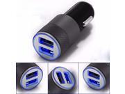 SuperiParts Top Sale Mini Dual USB Car Cahrger Adapter Twin Port 12V Universal In Car Lighter Socket Charger Adapter for iPHone Samsung UO