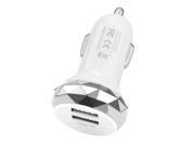 SuperiParts 2 Port Mini Dual USB Car Charger Adapter Bullet Portable Charger Adaptor For IPhone Samsung Universal Use ED