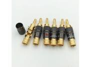 10Pcs High Quality New Copper Nakamichi Speaker Cable Banana Plug with Lock Speaker Amplifier Connector