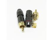 40Pcs Gold Plated Copper RCA Male Plug Adapter Audio Phono Solder Connector for Speaker Cable Amplifiers