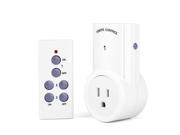 SuperiParts 3 Pack Wireless Remote Control Power Outlet Plug Socket Switch Set TS 832 3 for Lamps Household Appliance 120V 230V EU US Plug