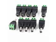 10Pairs 10 x Male 10x Female DC Power Jack 5.5mm x 2.1mm CCTV Power Jack Adapter