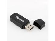 SuperiParts Black Color USB Wireless Bluetooth 3.5mm Music Audio Car Handsfree Receiver Adapter