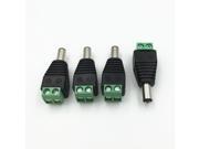 100Pcs 5.5mm x 2.1mm CCTV Male DC Jack DC Connector Power Plug for Security CCTV Camera System