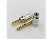 50Pcs High Quality 4MM Nakamichi BFA Silent Wire Tube Adapter 4MM Banana Audio Speaker Plug Connector