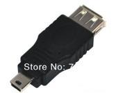 50pcs New USB 2.0 A Female to Mini 5Pin USD Male Adapter OTG Connector