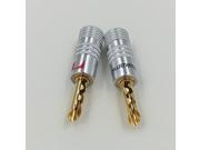 20Pcs High Quality Audio 4MM Nakamichi BFA Silent Wire Tube Adapter 4MM Banana Speaker Plug Connector