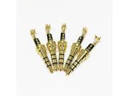 10Pcs Audio Plug Connector 3.5mm 3 Poles 4Pole Jack with Clip DIY Connector 3.5mm Audio Plug Stereo Headset Dual Track Headphone