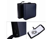 SuperiParts High quality Blue Black 40Pcs CD DVD Discs Organizer Holder Case Wallet Storage Bag