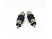 4Pcs RCA Inline Coupler Male Plug A V Adapter M M Connector RCA Male to Male Joiner for CCTV Camera