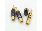 100Pcs High Quality New Copper Nakamichi Speaker Cable Banana Plug with Lock Speaker Amplifier Connector