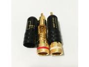100pcs DHL or EMS Free High Quality RCA Connector Male WBT 0144 Signal Line RCA Plug Lotus Head Copper Plug Gold Plated