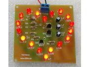 SuperiParts DIY electronice suite 18LED Heart shaped lamp circuit design suite Circular rotating flash Interesting DIY kit