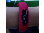 SuperiParts Hot Pink Sport Smart Bracelet Smartband Fitness Tracker OLED Display Anti lost Smart Band for iPhone 4S 5 5C 5S 6 6S ET699