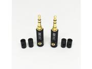 100Pcs High Quality 3.5mm Male Headphone Plug 3 Pole Stereo Audio Jack DIY Soldering Connector