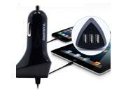 SuperiParts Original REMAX High Quality 3 USB Port Car Charger Adapter Fast Charging For iPhone 7 7Plus for iPad Tablet ED