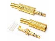 10pcs Gold Plated 3.5mm 1 8 Stereo Male Audio TRS Jack Plug Adapter Connector