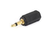 2pcs Gold Plated 3.5mm Mono Male to 3.5mm Female Stereo Jack Adaptor Plug