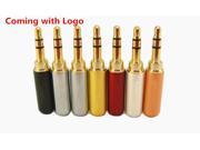 4PCS 3.5 mm Audio Jack Gold plated 3Pole Male Adapter Earphone Plug For DIY Stereo Headphone