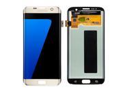 GG MALL Original OEM for Samsung Galaxy S7 Edge Screen Replacement Parts LCD Touch Display Assembly without Frame-Gold