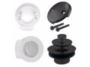Pull Drain Sch. 40 PVC Plumber s Pack with Two Hole Elbow in Powdercoated Flat Black