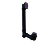 Tip Toe Sch. 40 ABS Bath Waste with Two Hole Elbow in Oil Rubbed Bronze
