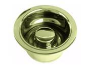 InSinkErator Style Extra Deep Disposal Flange and Stopper in PVD Polished Brass