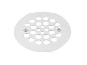 4 1 4 in. O.D. Shower Strainer Plastic Oddities Style in Powdercoated White